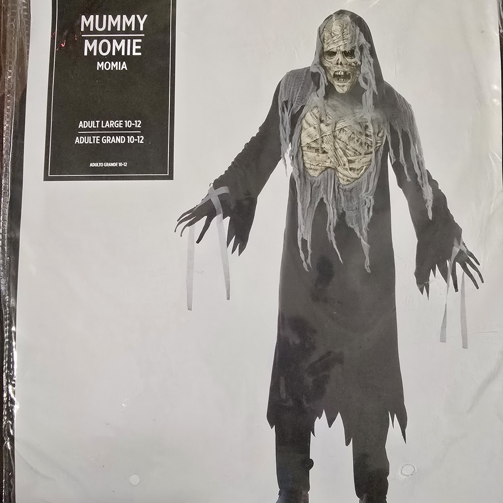 Adult Mummy Costume Large 10-12 NIB